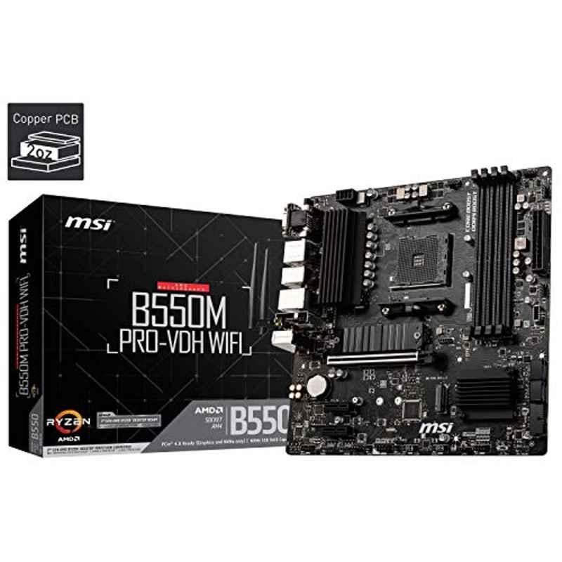 MSI B550M Pro-Vdh WiFi Micro ATX Gaming Motherboard