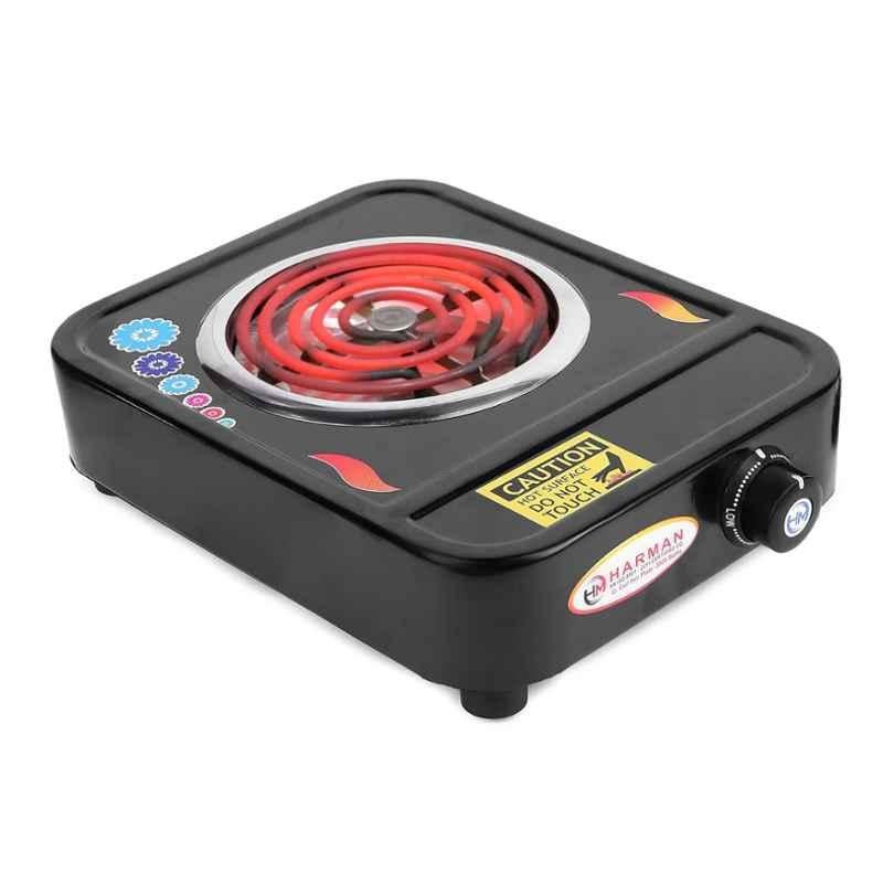HM 2000W Metal Premium Black Powder Coated Mini Hotplated Manual Induction Cooktop