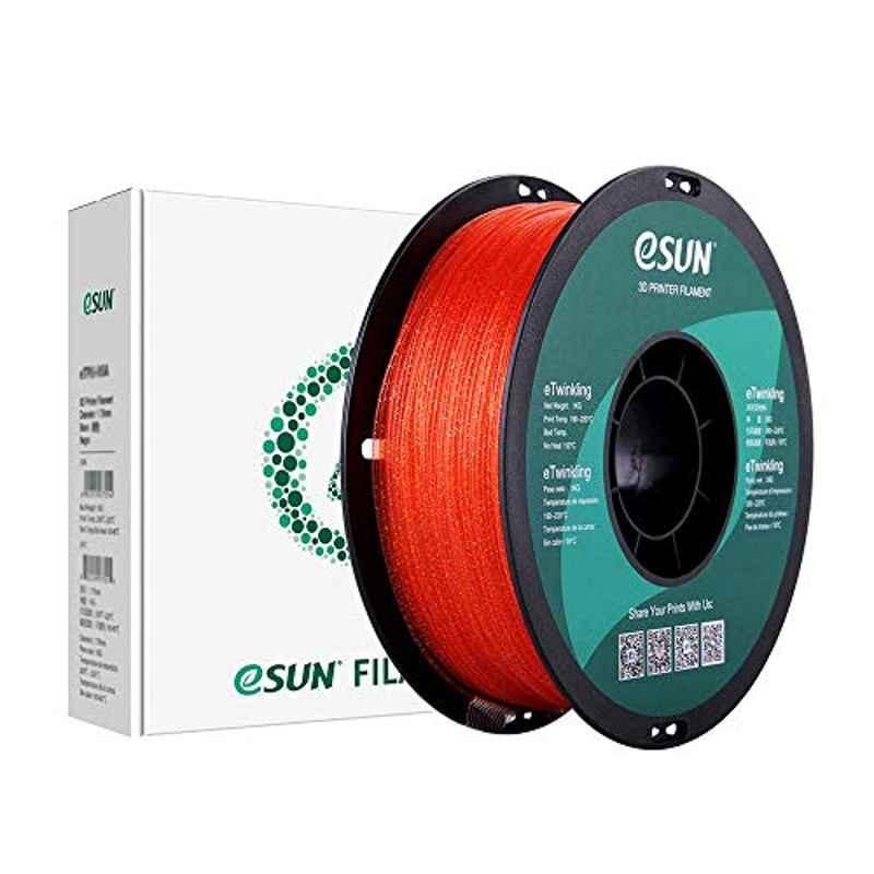eSUN 1kg 1.75mm Warm Orange Twinkling PLA Filament for 3D Printer