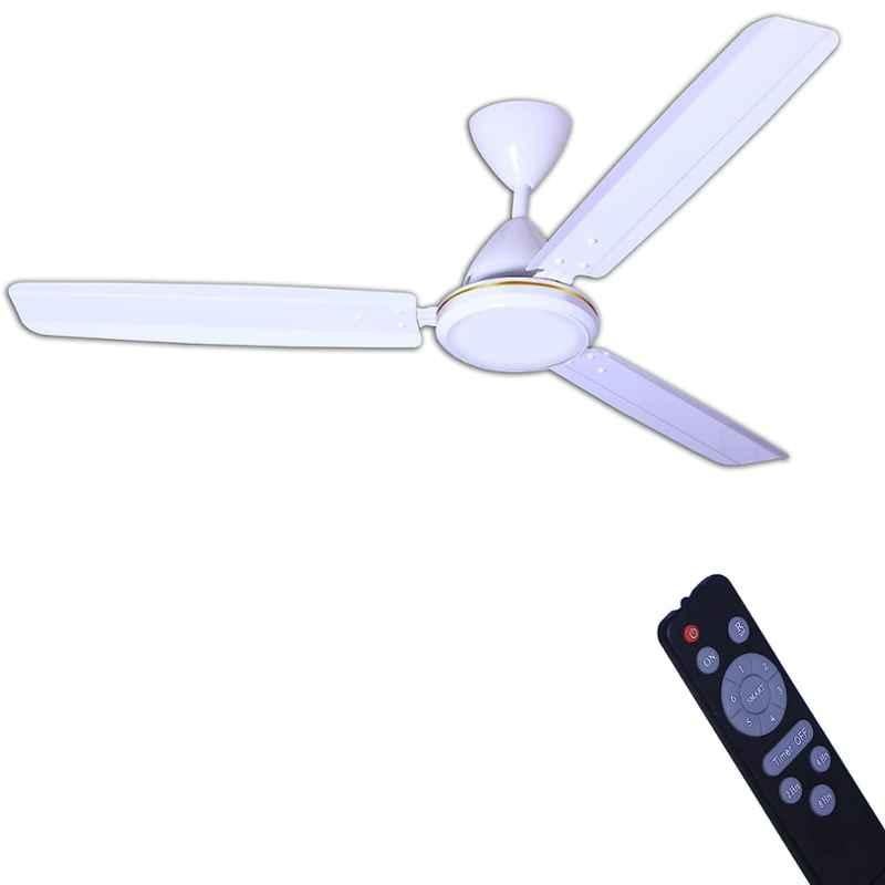 Rilapp Eco Star 30W Glossy White 5 Star BLDC Ceiling Fan with Remote Control, Sweep: 1200 mm