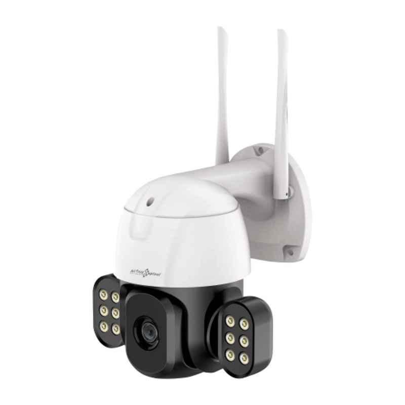 Active Pixel 4K 8MP ABS Waterproof Auto Tracking PTZ Dome CCTV Camera with Flood Light