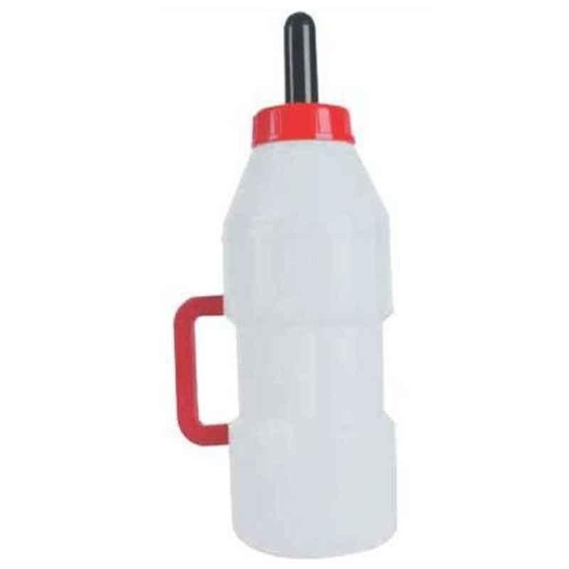 Swastik 0.5L Plastic White Feeding Bottle for Newly Born Animal