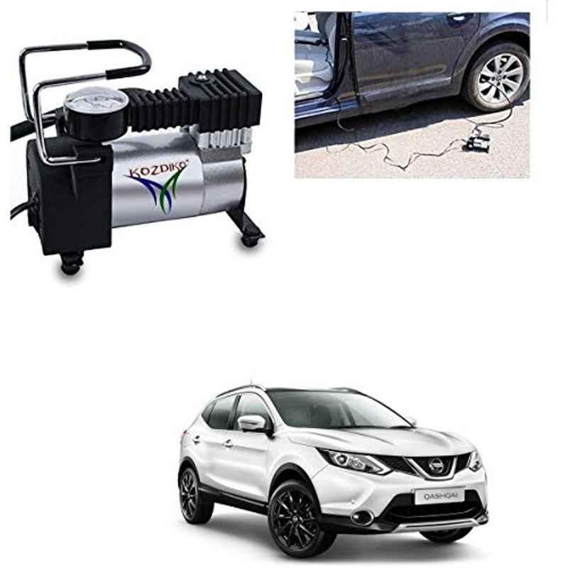 Kozdiko 12V DC Heavy Duty Metal Tyre Inflator for Nissan Qashqai, Tyre_Inflator_D58