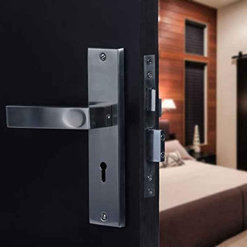 Voltizi Fasino Stainless Steel Brass Antique Finish 6 Lever Double Stage Mortise Door Lock Set with 3 Keys