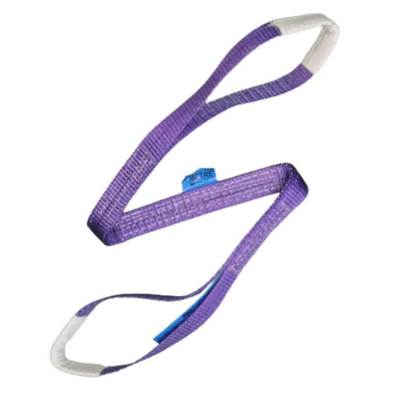 LOADX 1 Ton 12m Polyester Purple High Strength Webbing Sling, LXWS1T12M