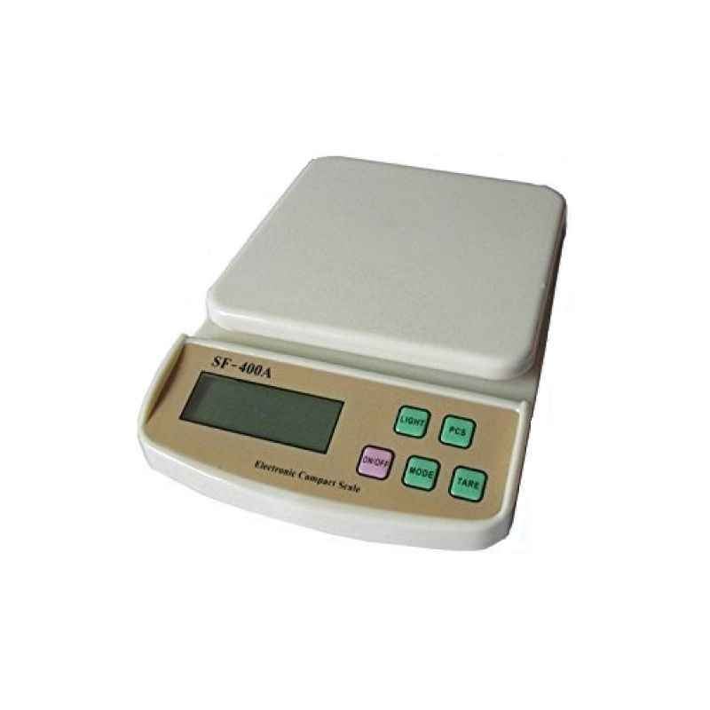 Metis 10kg Off White Digital Multipurpose Weighing Scale, SF-400A