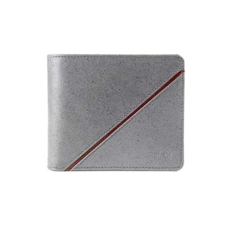Elan Classic 8 Slot Grey Leather Money Clip Wallet, ECW-9500-GR