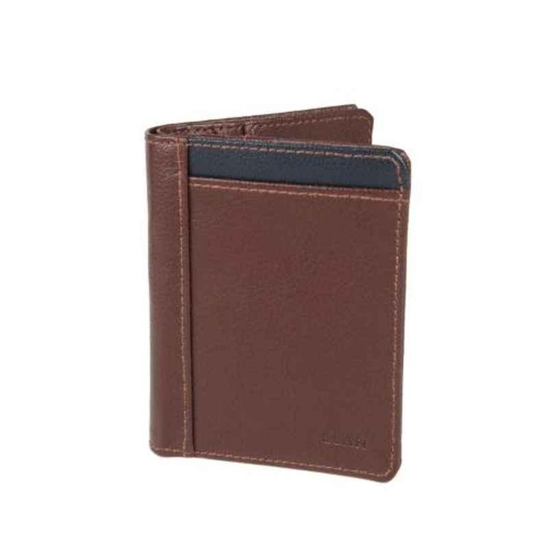 Elan 8x1.5x10.5cm 4 Slots Brown Card Holder with Open Top, EFCH-5127-BR