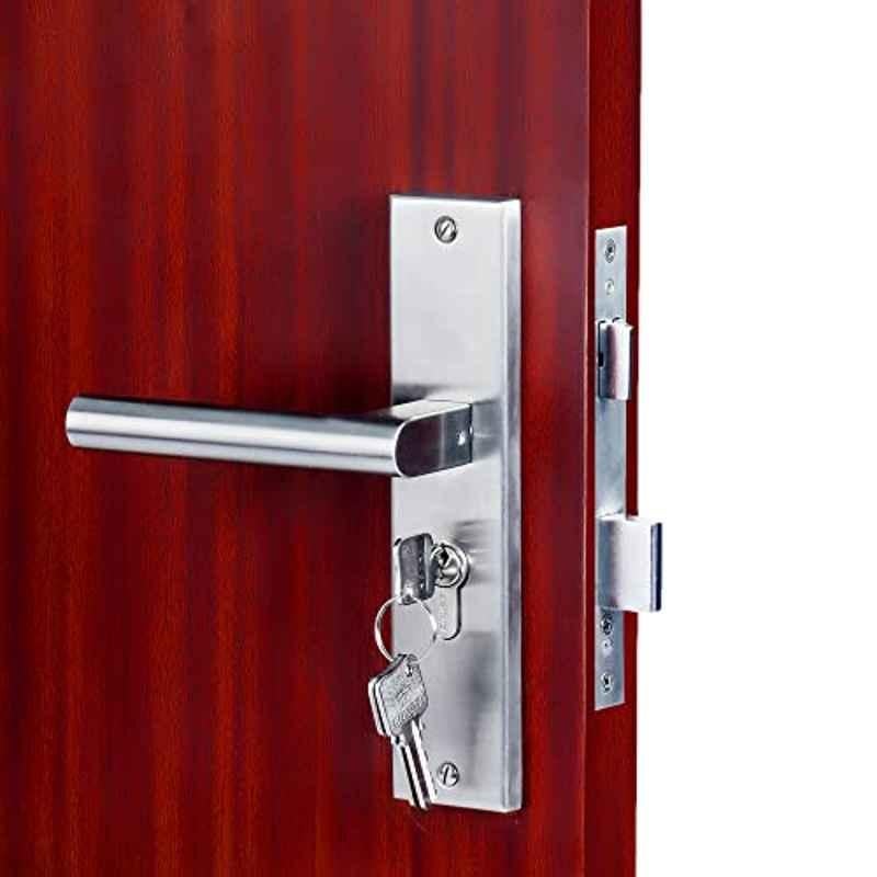 Voltizi 8 inch â€ŽStainless Steel â€ŽMatt Finish Mortise Main & Bedroom Lock Set, â€ŽMG301