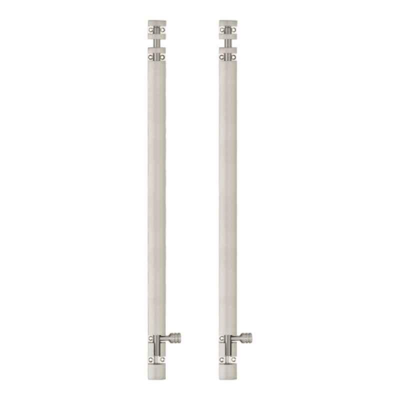 Atom 18 inch Aluminium Satin Finish Heavy Duty Joint-Less Tower Bolt, TB002-18 inch-SS-102 (Pack of 2)