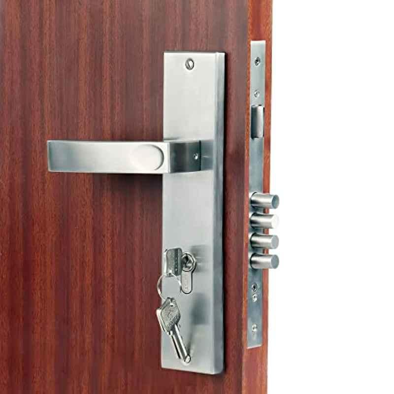 Voltizi â€ŽFasino 10 inch â€ŽStainless Steel â€ŽMatt Finish Mortise Main & Bedroom Lock Set