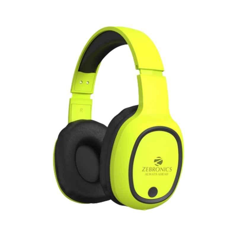Zebronics Neon Yellow Wireless Headphone