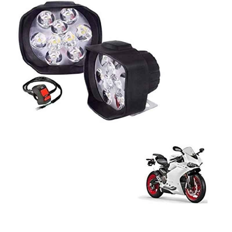 Kozdiko 2 Pcs Sheen 15W 9 LED 6000k Transformer Bumble Bee Style LED Fog Light Set for Ducati 959 Panigale, koz_81276