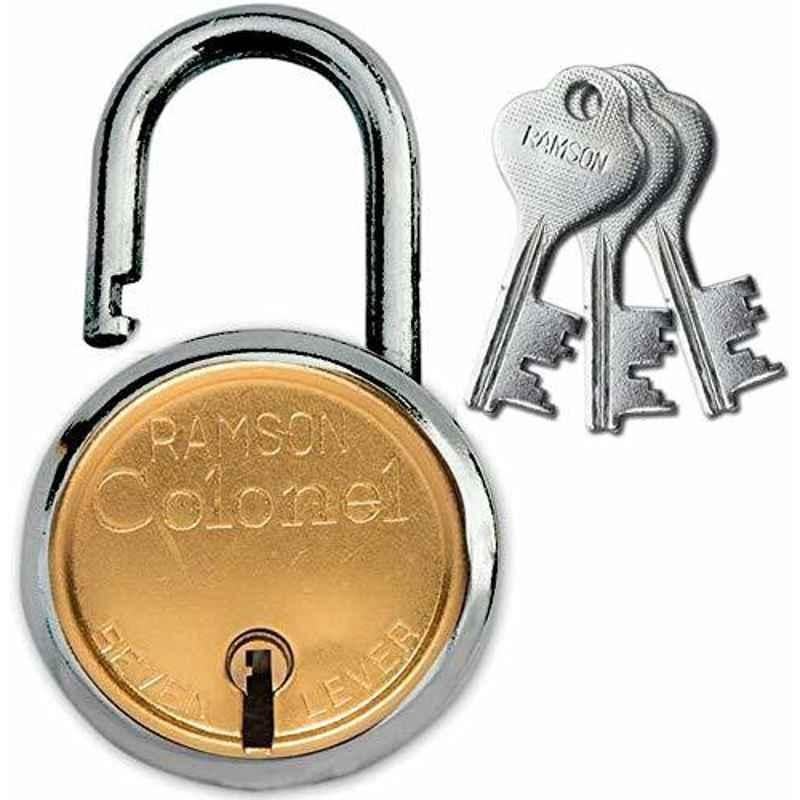 Ramson Colonel 65mm 7 Lever Brass Combination Padlock with 3 Keys