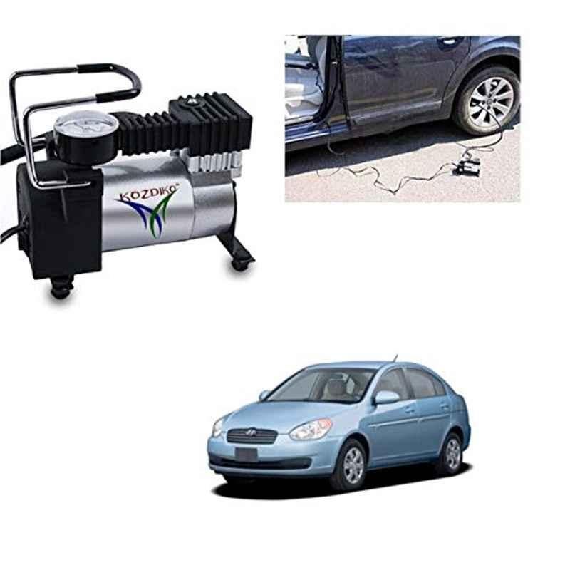 Kozdiko 12V DC Heavy Duty Metal Tyre Inflator for Hyundai Old Verna, Tyre_Inflator_D139
