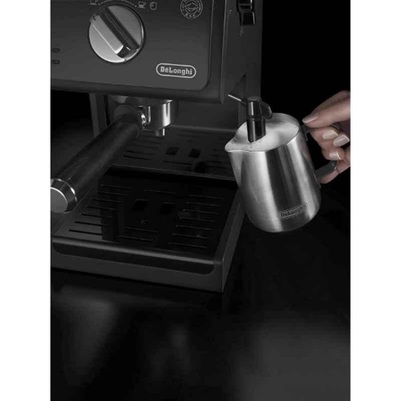 Delonghi 1100W Black Pump Coffee Machine, ECP31.21