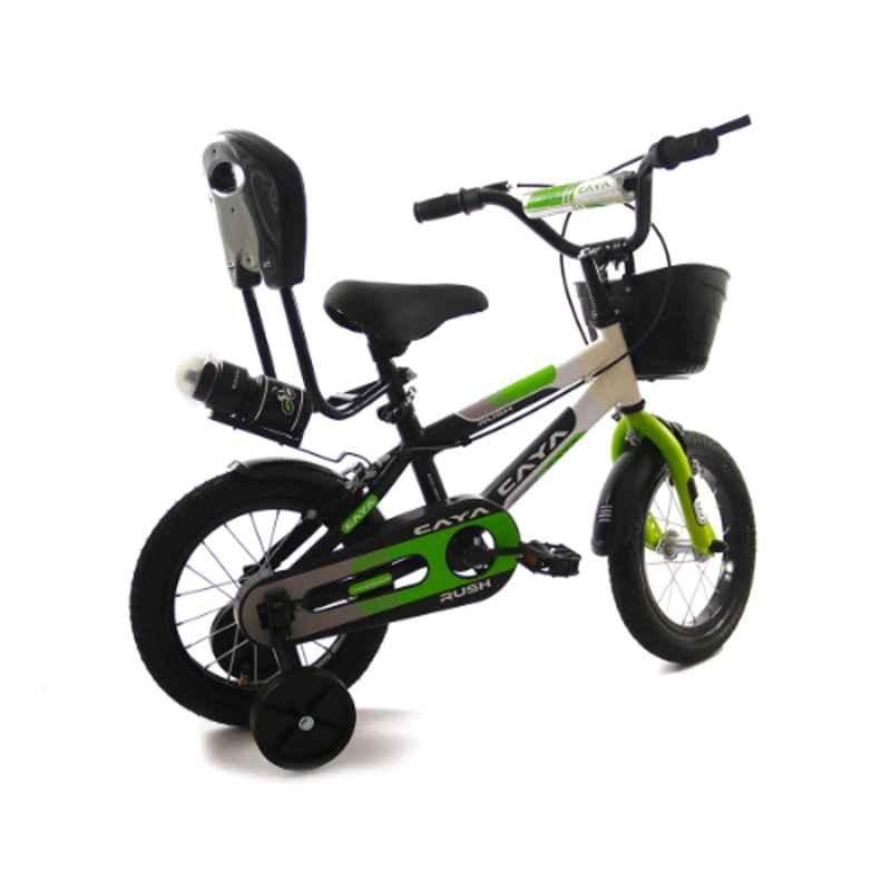 Caya Rush 14 Matt Green Handle Kids Cycle, Tyre Size: 14 inch
