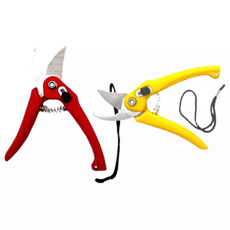 Sky Blue 0.98 inch Iron Bypass Pruner, SBPRUNERMDX0245 (Pack of 2)