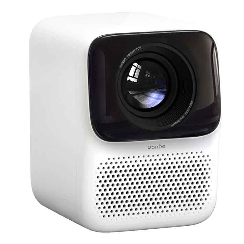 Wanbo T2 Max 1080p FHD 4K HDR Snow White Auto Focus Projector with 450 ANSI & Android 9.0