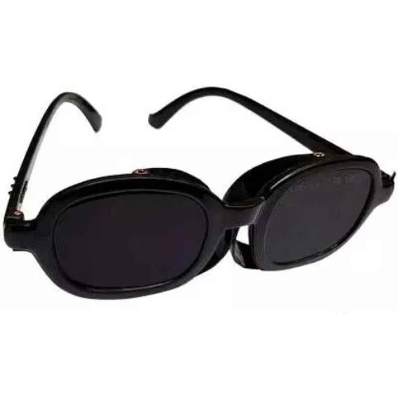 RPES Curve Black Plastic Glass Welding Safety Goggles, Size: Universal (Pack of 12)