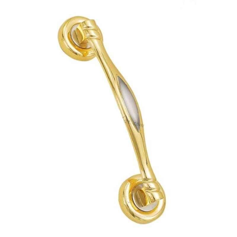 Smart Shophar 8 inch Brass Gold Silver Victoria Concealed Handle, 50875-BCHV-GS08 (Pack of 6)