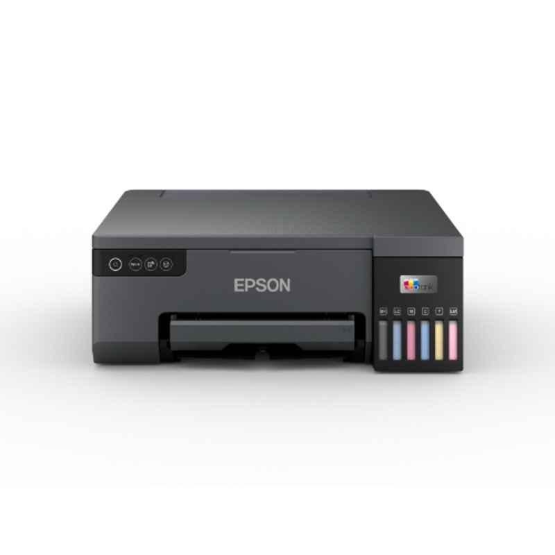 Epson EcoTank L8050 Single Function 6 Color Ink Tank Photo & ID Card Printer, Wi-Fi, Borderless Printing, CD/DVD Printing, 22ppm Color & Mono, Black