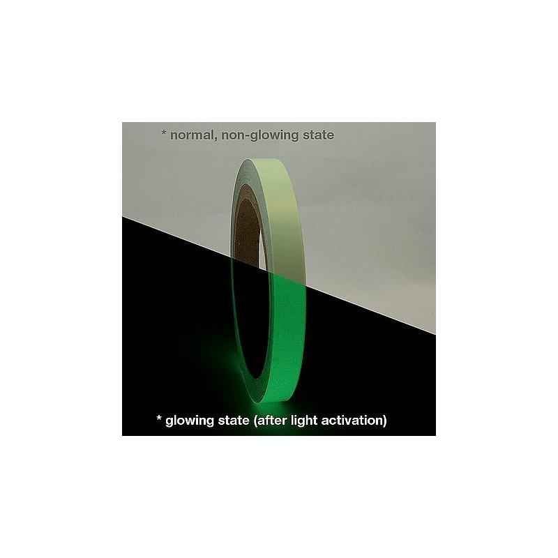 Clickforsign 1 Inch Glow In The Dark Night Vinyl Self Adhesive Tape