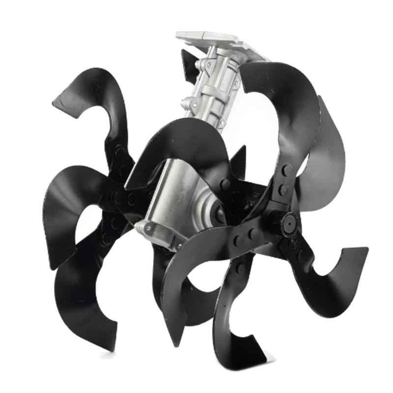 Virat BCAD 28mm Mild Steel Black & Silver 6 Teeth Ditcher Brush Cutter Attachment