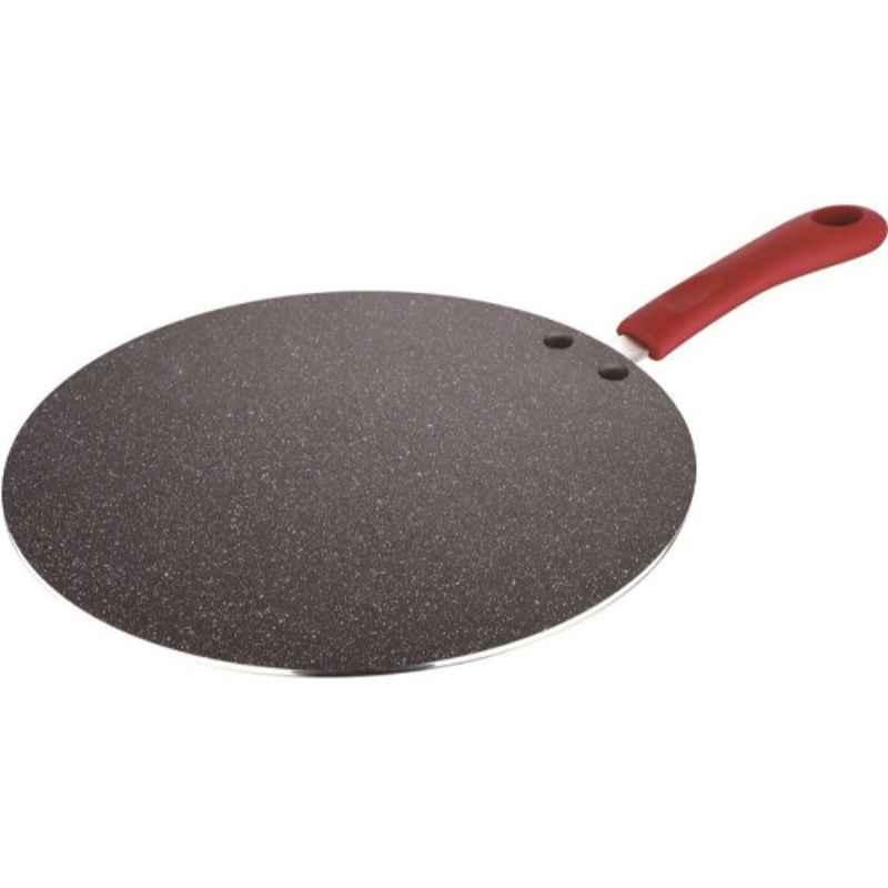 Bergner Bellini Plus 28cm Red Non Stick Aluminium Concave Tawa, BG-31253-RD