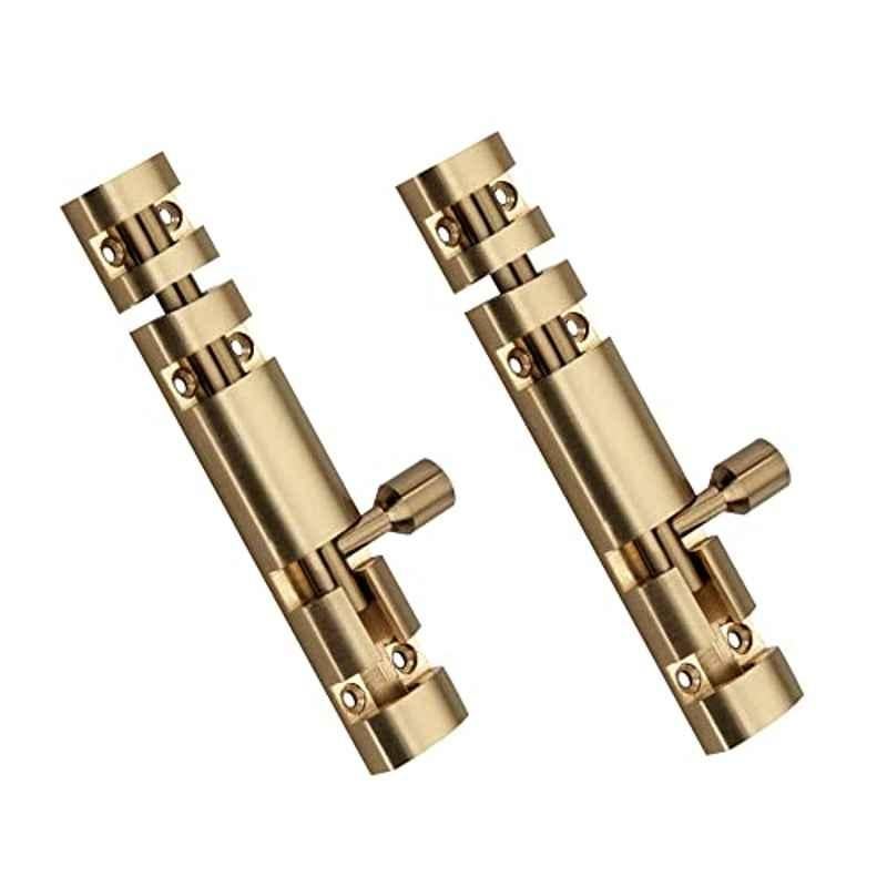 Screwtight 4 inch Aluminium Rose Gold Finish Xylo Tower Bolt for Door & Window (Pack of 2)