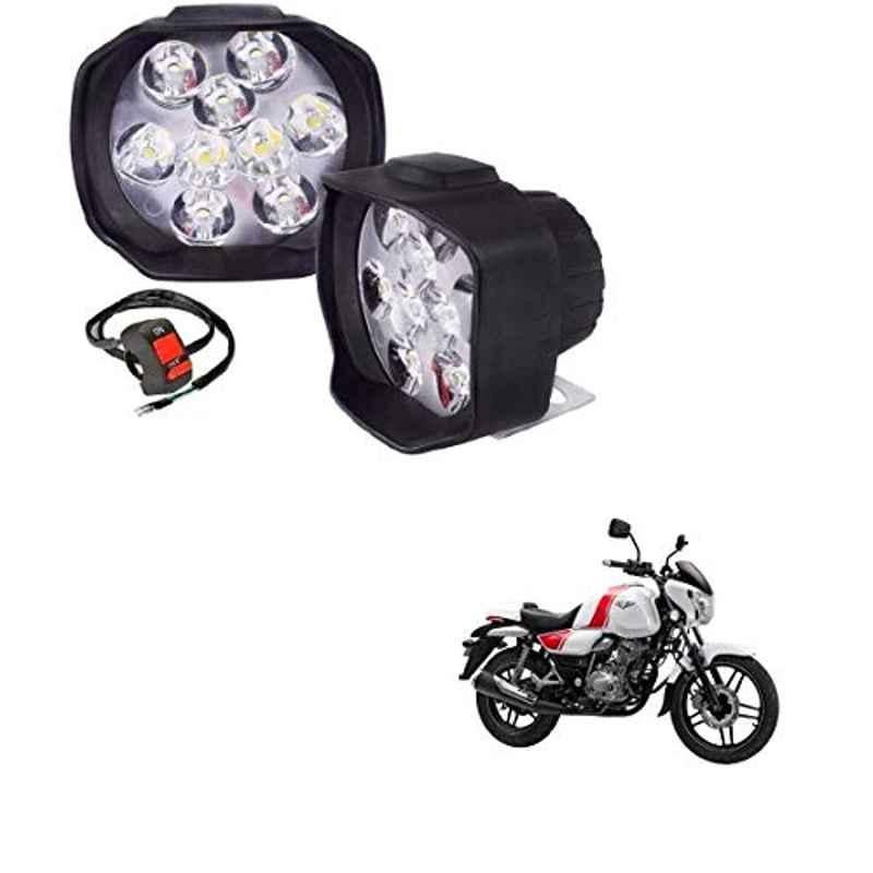 Kozdiko 2 Pcs Sheen 15W 9 LED 6000k Transformer Bumble Bee Style LED Fog Light Set for Bajaj Bajaj V, koz_81352
