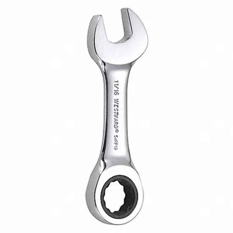 Westward 4-7/8 inch Alloy Steel Chrome Ratchet Wrench, 54PP19