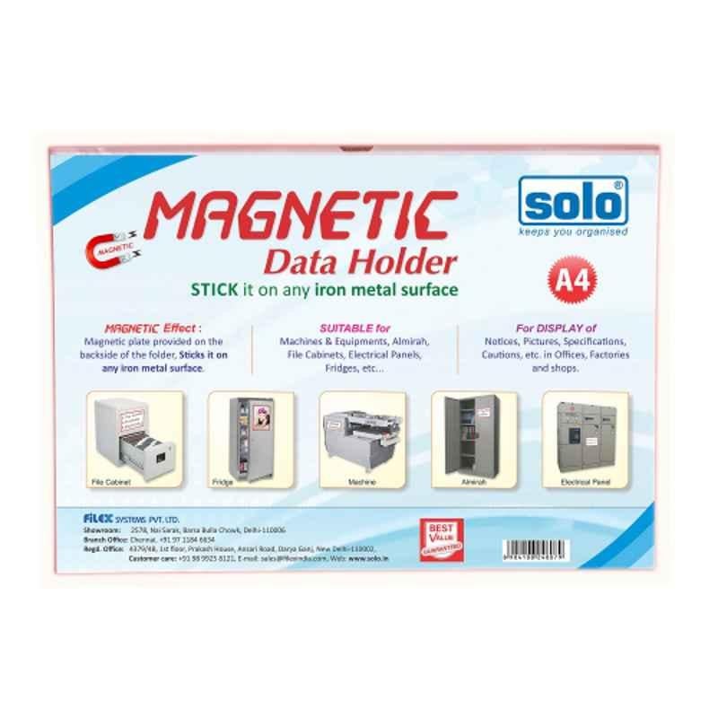 Solo 2 Pcs A4 Blue Magnetic Data Folder, MDFA4 (Pack of 5)