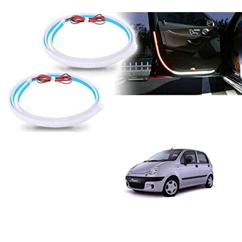 Kozdiko 2 Pcs 120cm Car Door Opening Warning LED Strips Safety Light Set for Chevrolet Matiz