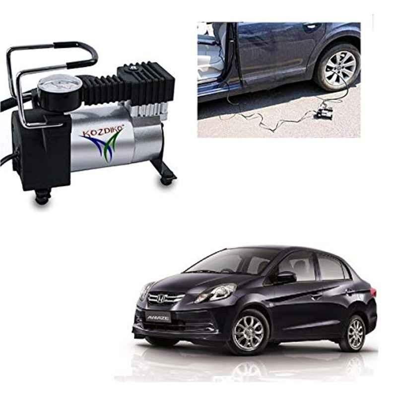 Kozdiko 12V DC Heavy Duty Metal Tyre Inflator for Honda Old Amaze 2013-2017, Tyre_Inflator_D165