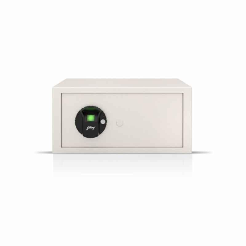 Godrej NX Pro 25 Liters Ivory Biometic Safe Locker with Internal Lighting, Non-Volatile Memory & Low Battery Indicator (Tijori)