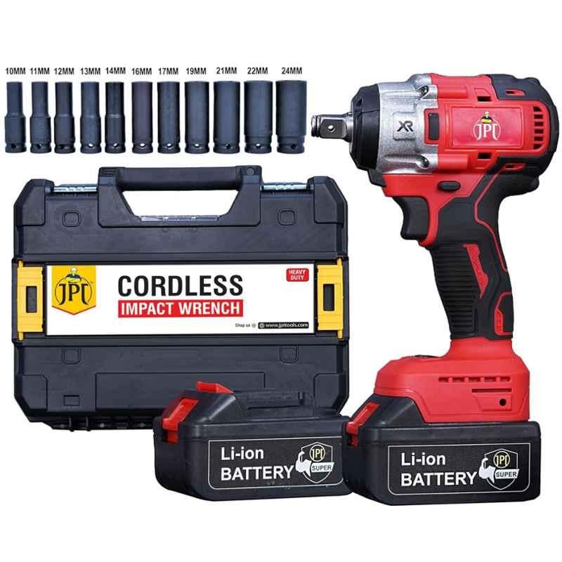 JPT 21V 1/2 inch 550Nm 4200rpm Cordless Impact Wrench Kit, JPT-IW-550