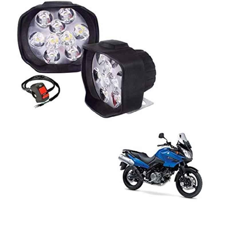 Kozdiko 2 Pcs Sheen 15W 9 LED 6000k Transformer Bumble Bee Style LED Fog Light Set for Suzuki Vstrome, koz_81357