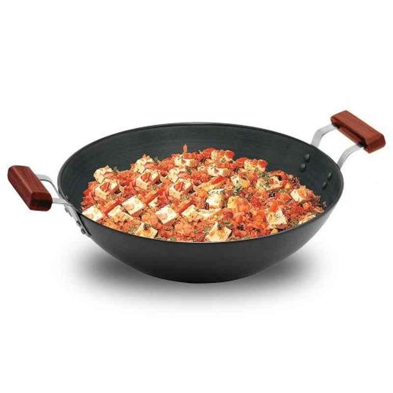 Hawkins Futura 33cm 5L Black Hard Anodised Deep-Fry Pan without Lid, HK-KW-L46