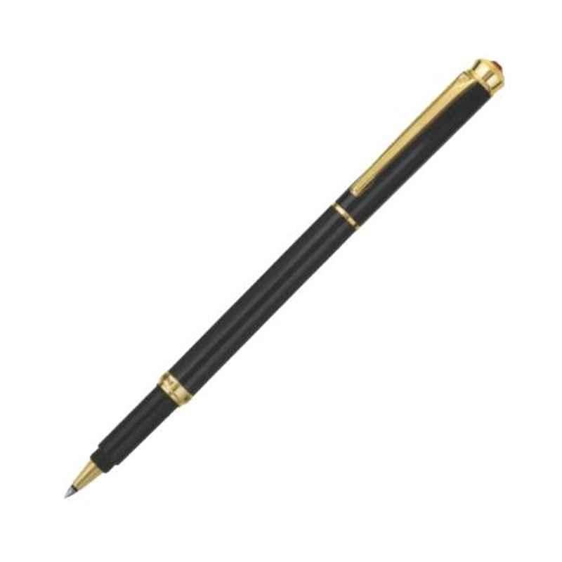 Pierre Cardin Blue Ink Jewel Series Black Chrome Exclusive Roller Pen