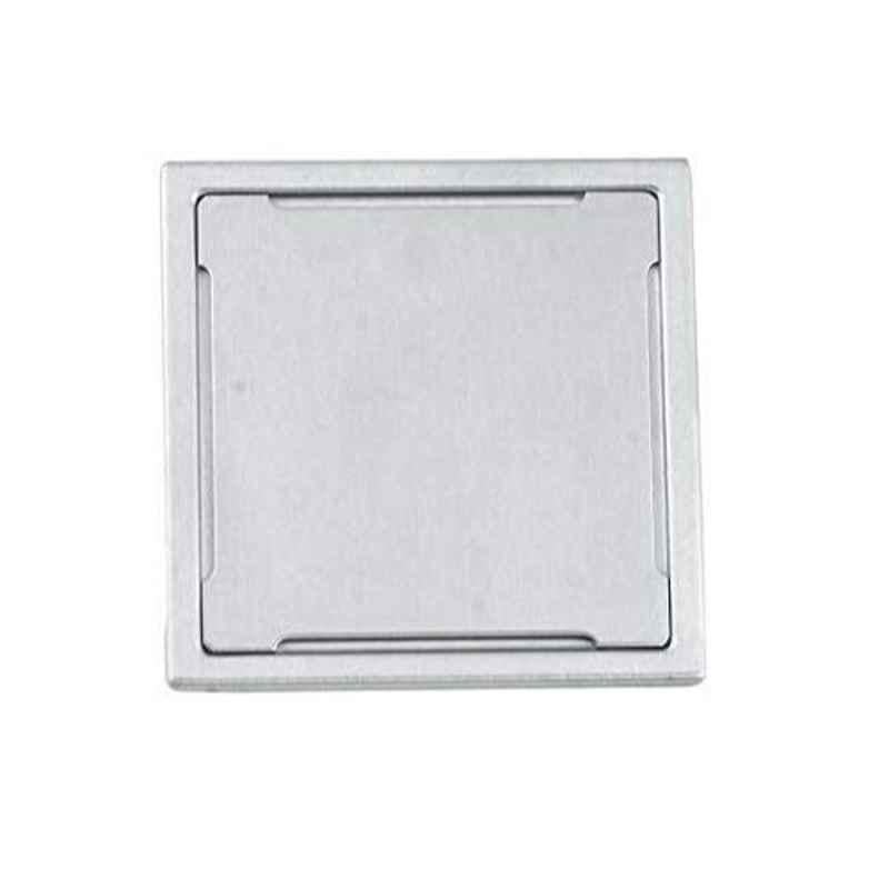 Jovial 6x6 inch Stainless Steel 304 Satin Finish Bathroom Square Floor Drain, FT401-6x6