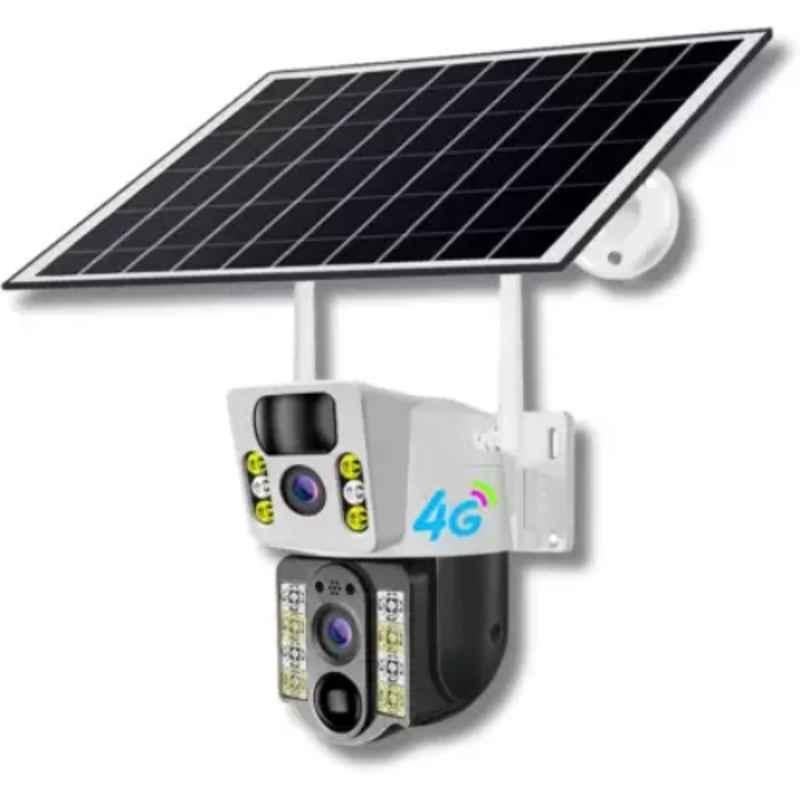 OneXsale 2MP+2MP 4G Dual Lens Smart Solar Sim Camera with Live View, 2-Way Audio, Motion Detection & SD Card Support