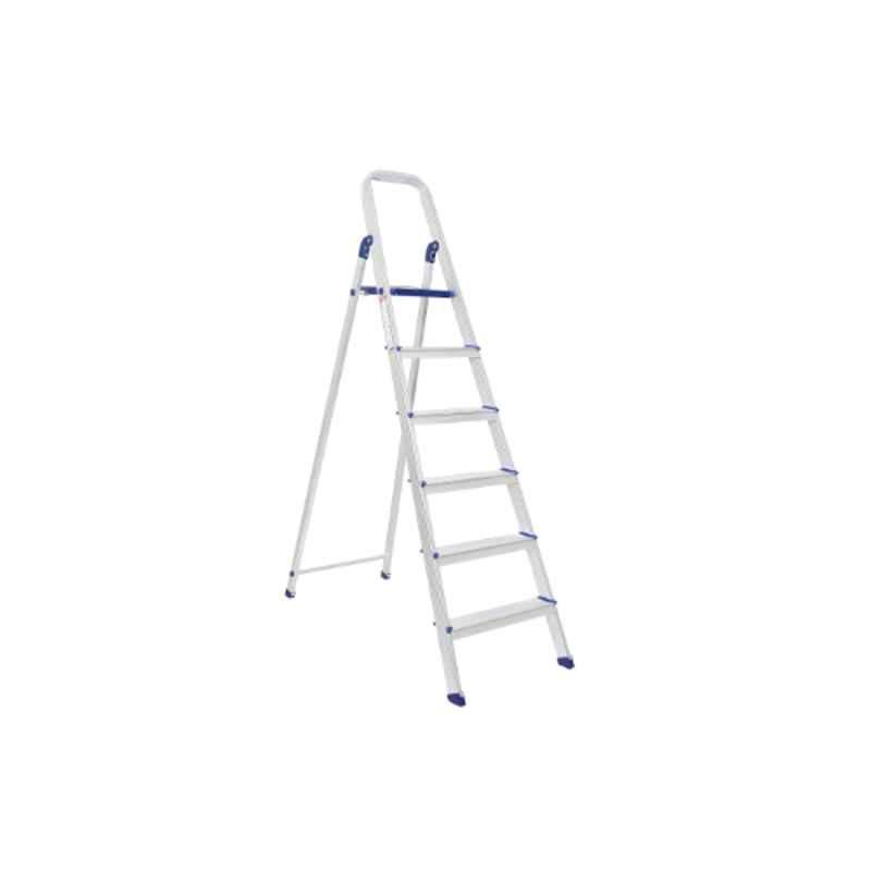 Champion 150kg 6 Steps Carbon Aluminium Alloy Silver Step Ladder with Platform