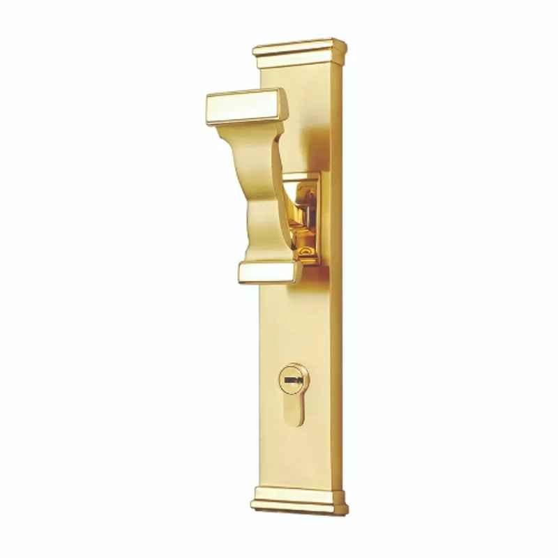 Bonus G5 Reflex 75mm Brass Brush Brass Finish Premium Mortice Lock Set, Door Thickness: 30-53 mm