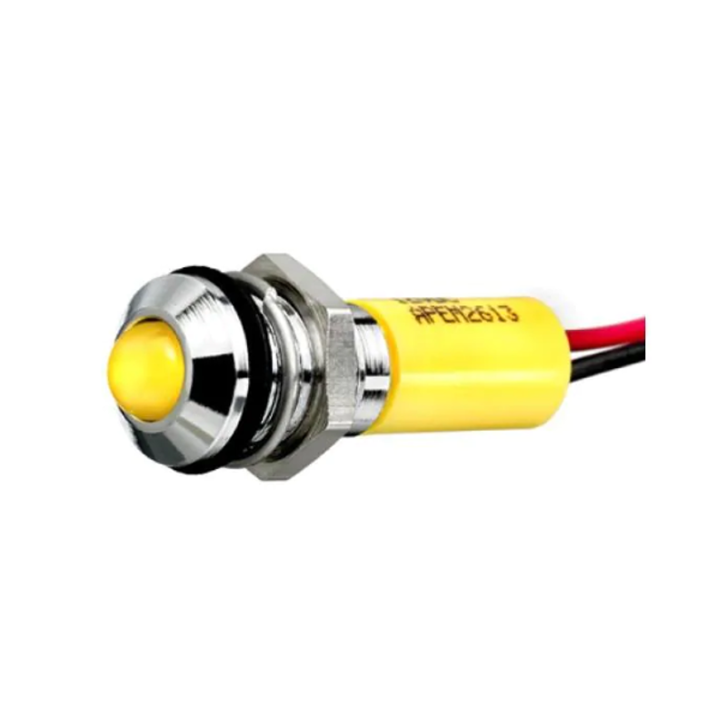 APEM 8 mm Prominent 220V AC LED Panel Mount Indicator, Q8P1CXXG220