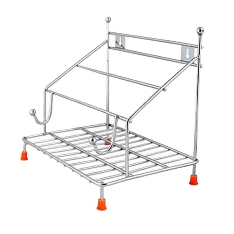 Nisko 24x9x7cm Stainless Steel Wall Mount 4 in 1 Chakla Belan & Tawa Stand