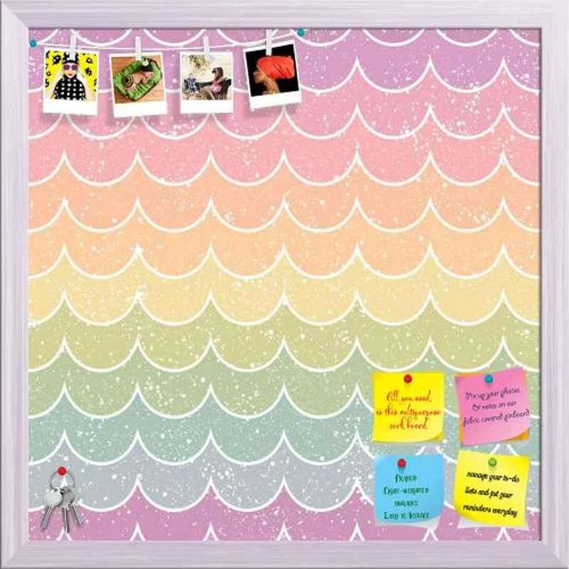 ArtzFolio 61x61x1cm White Printed Bulletin Notice Pin Soft Board, AZSAO24550842BLB_FR_L_04_WH