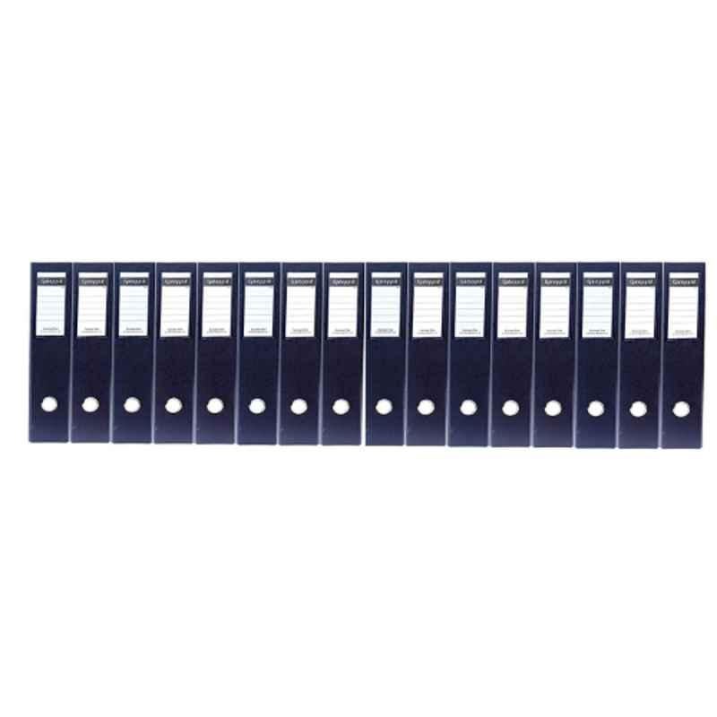 Galoppia A4 Black PVC Coated Box Folder for Office Documents & Certificates (Pack of 16)