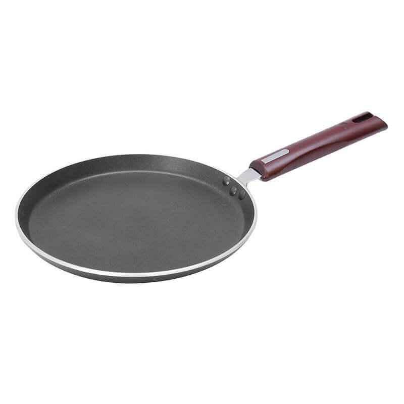 Nirlep Select Plus J Class 28cm Maroon Aluminium Non Stick Induction Flat Tawa, IJFG28