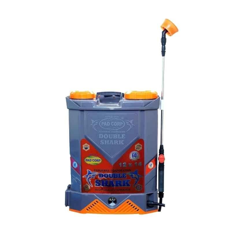 Pad Corp Double Shark 18 Litre 12V 8lpm Double Motor Battery Sprayer